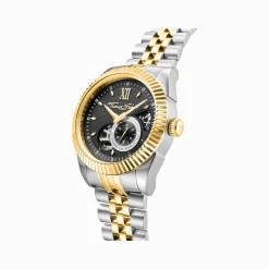Discount Automatikuhr mit 41 mm und schwarzem Zifferblatt in Bicolour Herren Uhren|Uhren